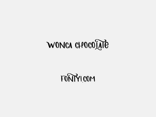 WONCA CHOCOLATE