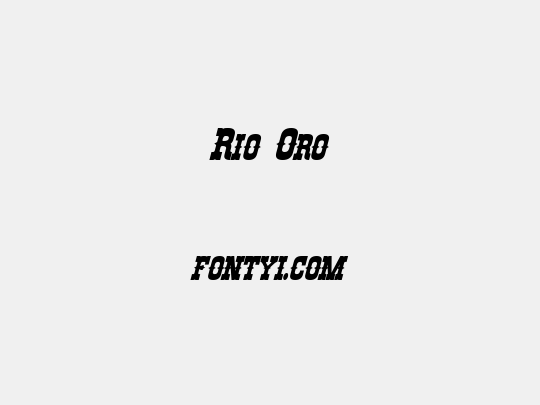 Rio Oro