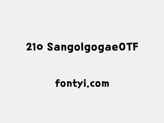 210 SangolgogaeOTF
