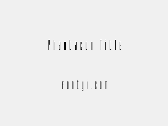 Phantacon Title