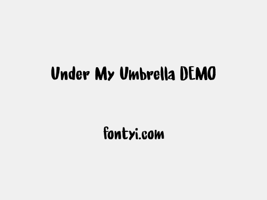 Under My Umbrella DEMO