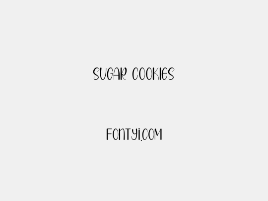 SUGAR COOKIES