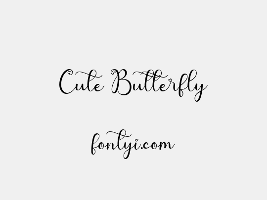 Cute Butterfly