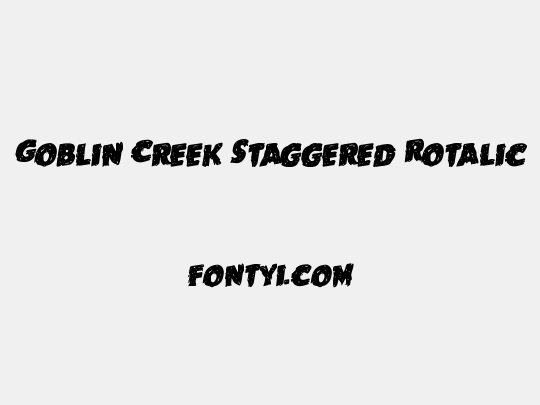 Goblin Creek Staggered Rotalic