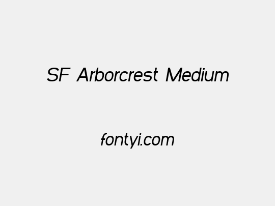 SF Arborcrest Medium