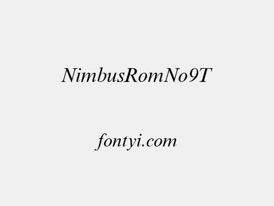 NimbusRomNo9T