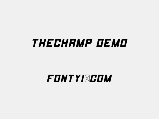 THECHAMP DEMO
