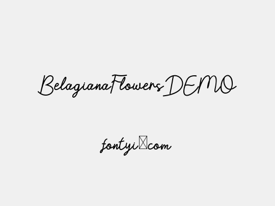 BelagianaFlowersDEMO