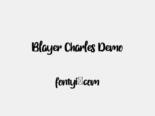 Blayer Charles Demo