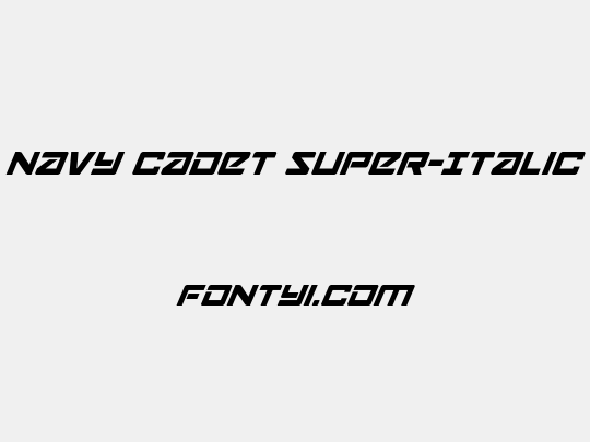 Navy Cadet Super-Italic