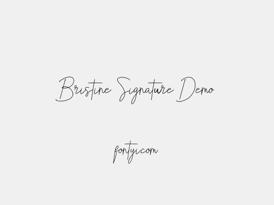 Bristine Signature Demo