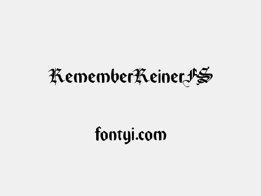 RememberReinerFS