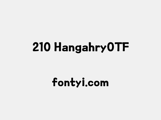 210 HangahryOTF