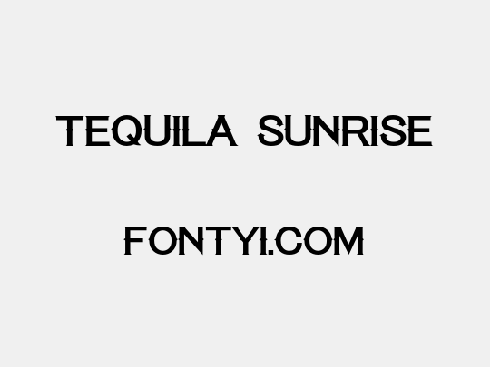 Tequila Sunrise