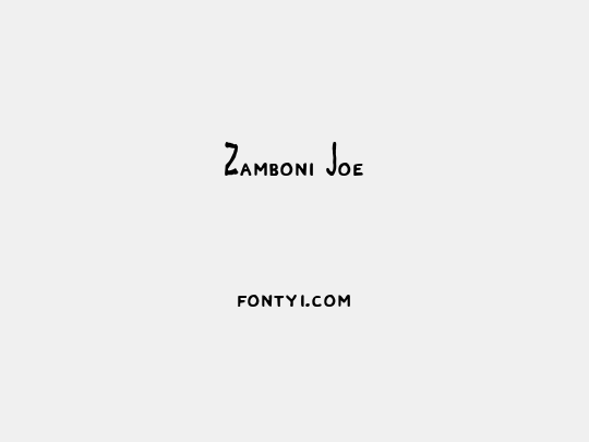 Zamboni Joe