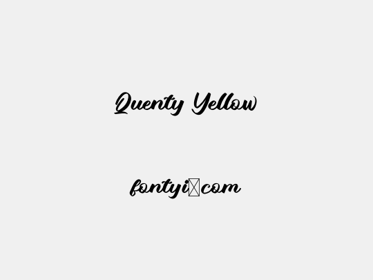 Quenty Yellow