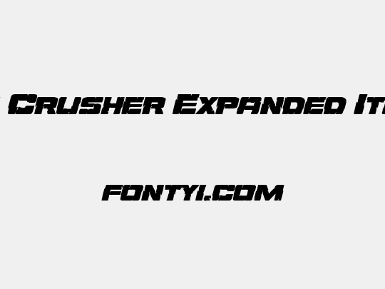 Ore Crusher Expanded Italic