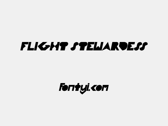 FLIGHT STEWARDESS