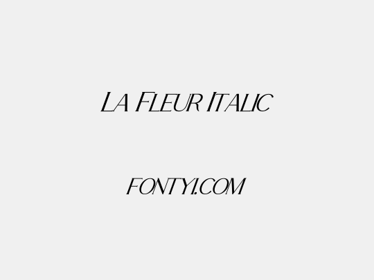 La Fleur Italic