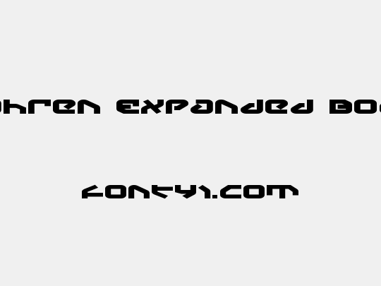 Yahren Expanded Bold