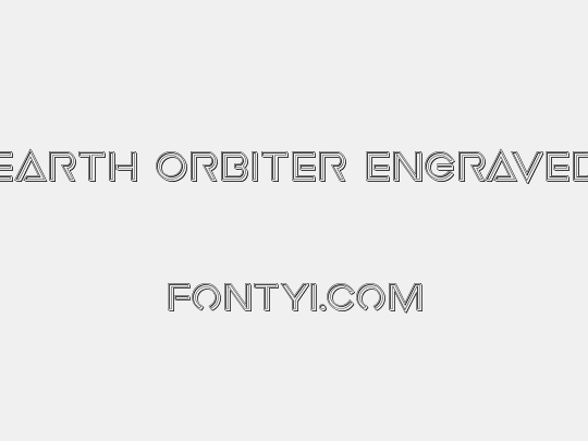 Earth Orbiter Engraved