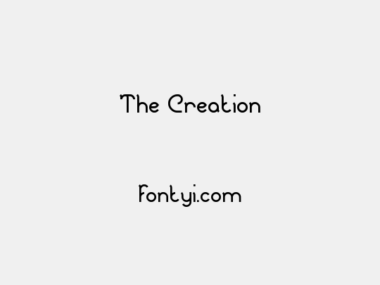 The Creation