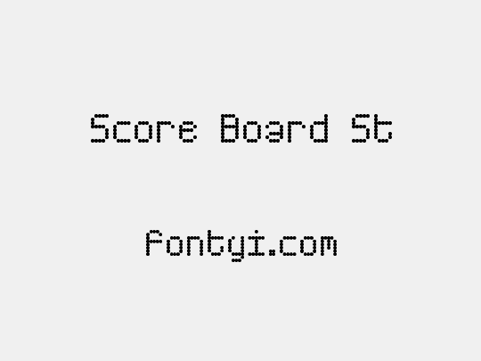 Score Board St