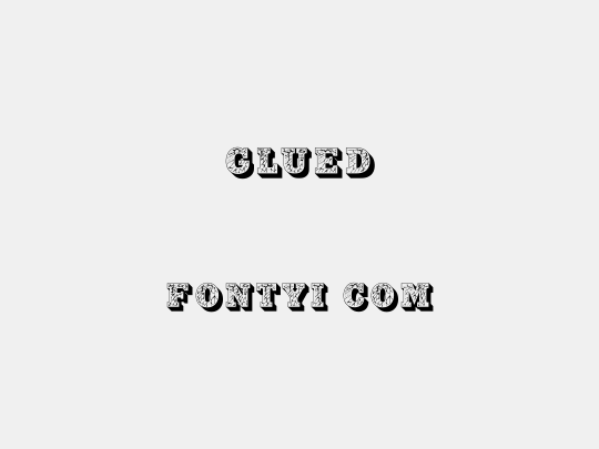 Glued