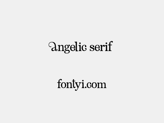 Angelic Serif