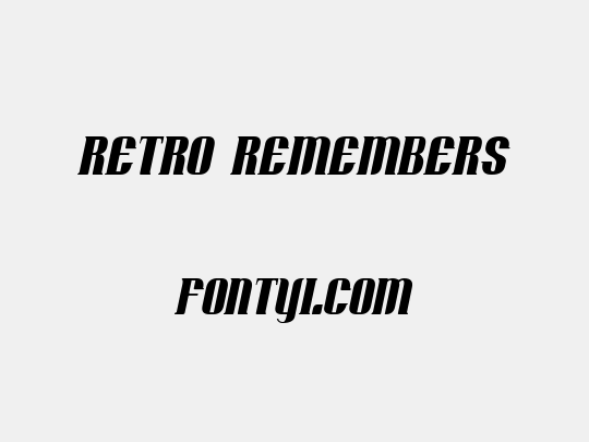 Retro Remembers