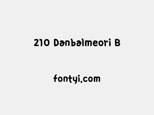 210 Danbalmeori B