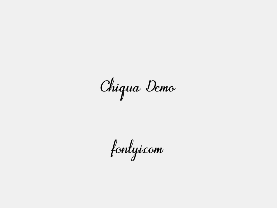 Chiqua Demo