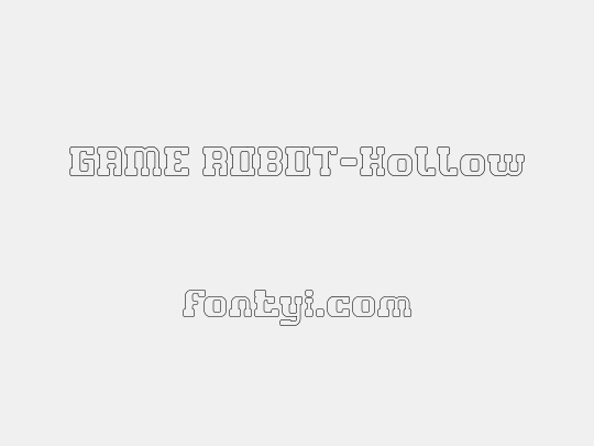 GAME ROBOT-Hollow