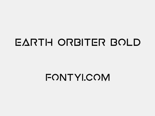 Earth Orbiter Bold