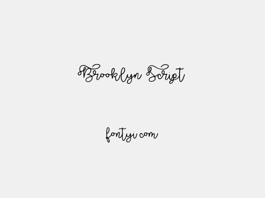 Brooklyn Script
