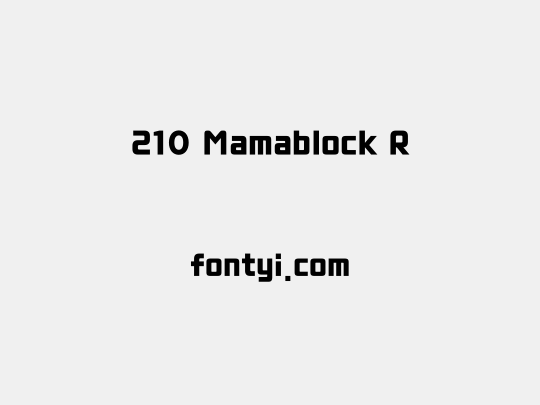210 Mamablock R