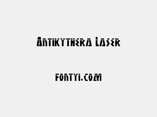 Antikythera Laser