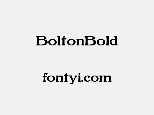 BoltonBold