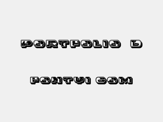 Portfolio 3D