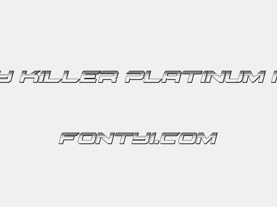 Gypsy Killer Platinum Italic