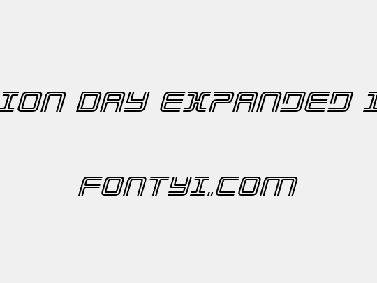 Election Day Expanded Italic