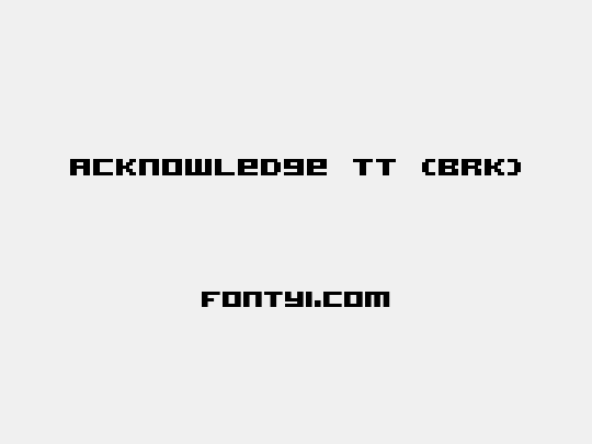 Acknowledge TT (BRK)