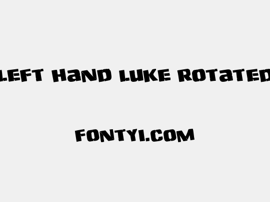 Left Hand Luke Rotated