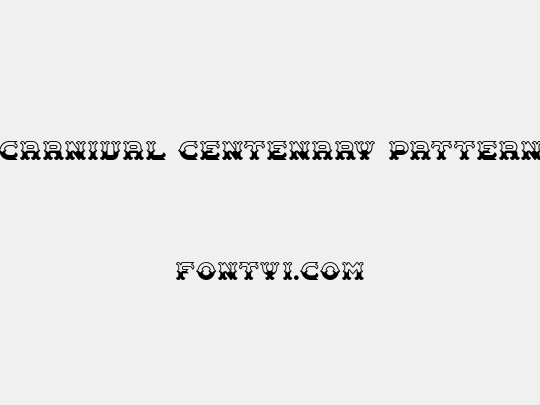 Carnival Centenary Pattern