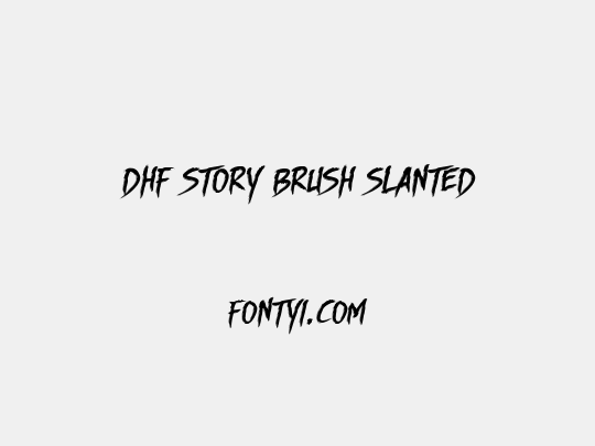 DHF Story Brush Slanted