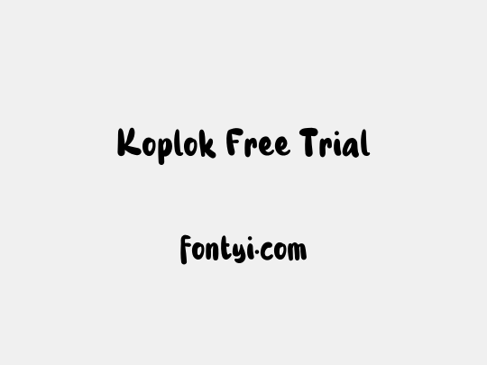Koplok Free Trial