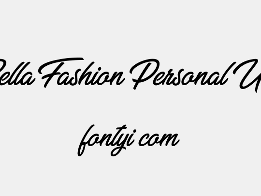 Bella Fashion Personal Use