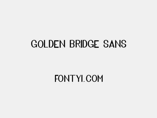 Golden Bridge Sans