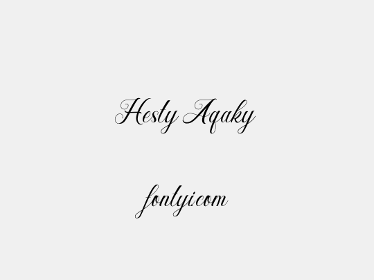 Hesty Aqaky