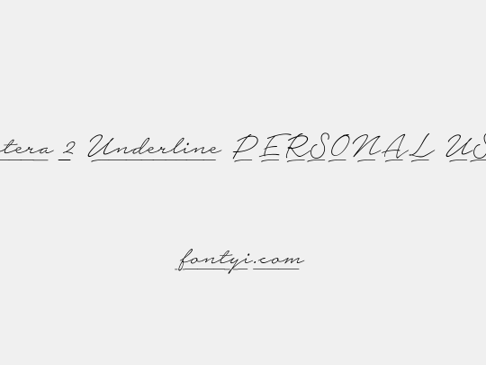 Notera 2 Underline PERSONAL USE